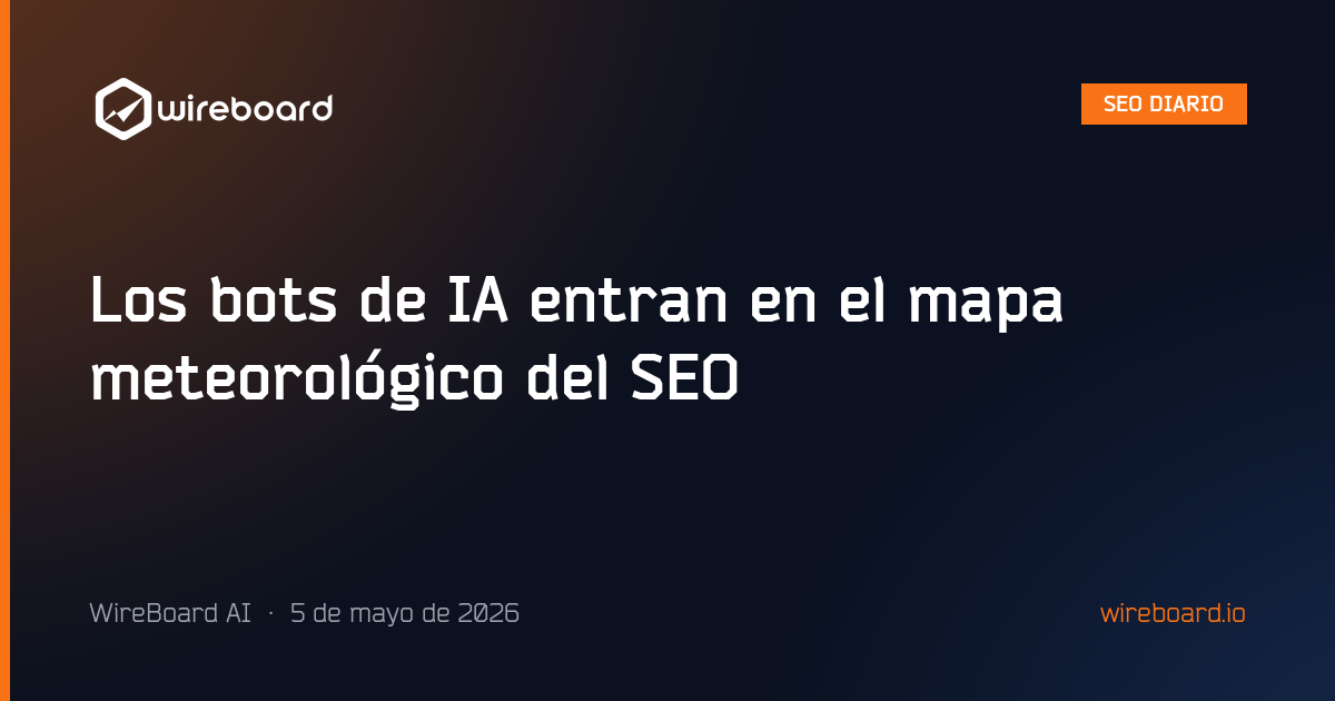 Meteor Bot Los bots de IA entran en el mapa meteorológico del SEO